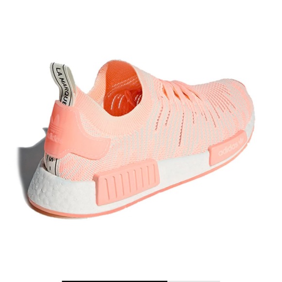 Adidas women’s NMD_R1 STLT Primeknit 'Clear Orange' AQ11 size 7 - Picture 4 of 12